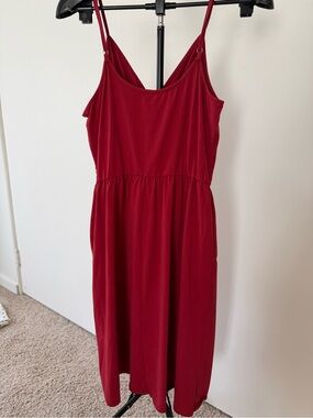 Women’s Red Spaghetti Strap Dress - Classic Summer Style
